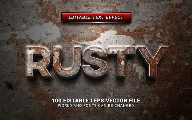 Rusty text effect