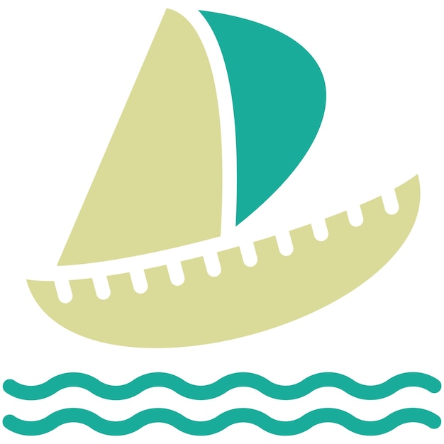 Sailing vector icon illustration of Olympics iconset