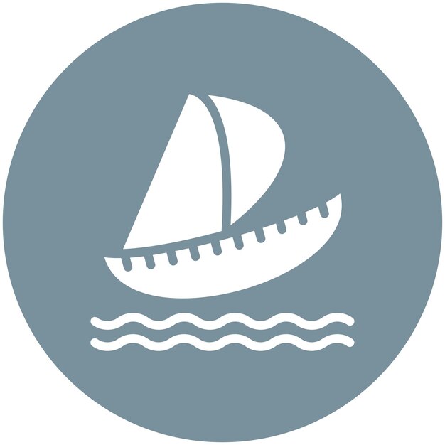 Sailing vector icon illustration of Olympics iconset