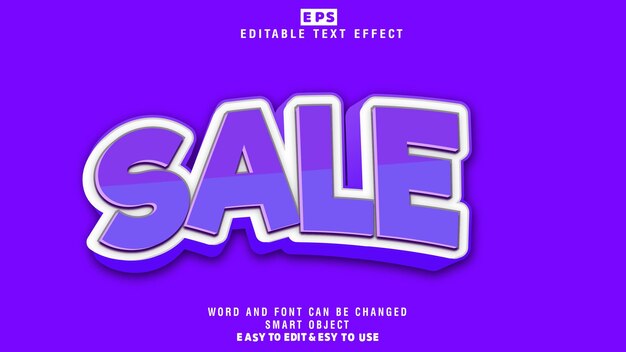 Sale 3d Editable Text Effect Vector With Background