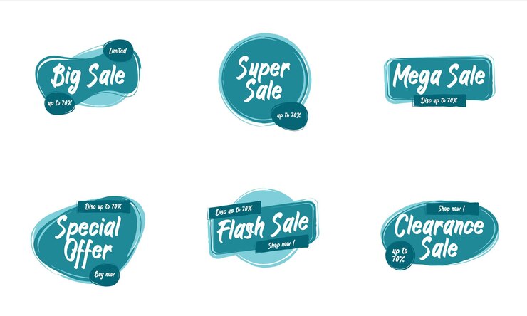 Sales promotion badge label