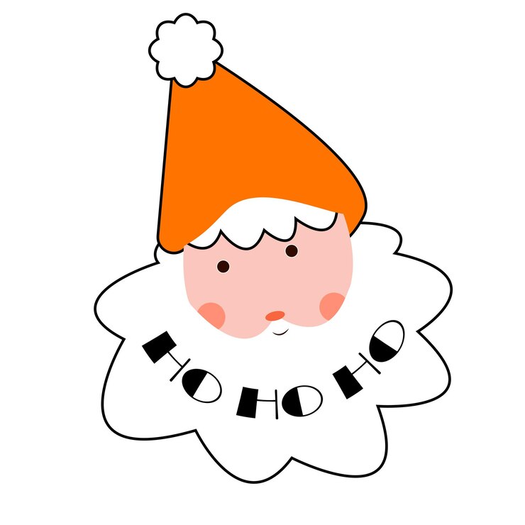 Vector santa claus ho ho ho