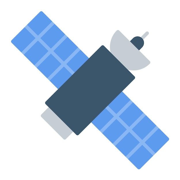 Satellite Flat Illustration
