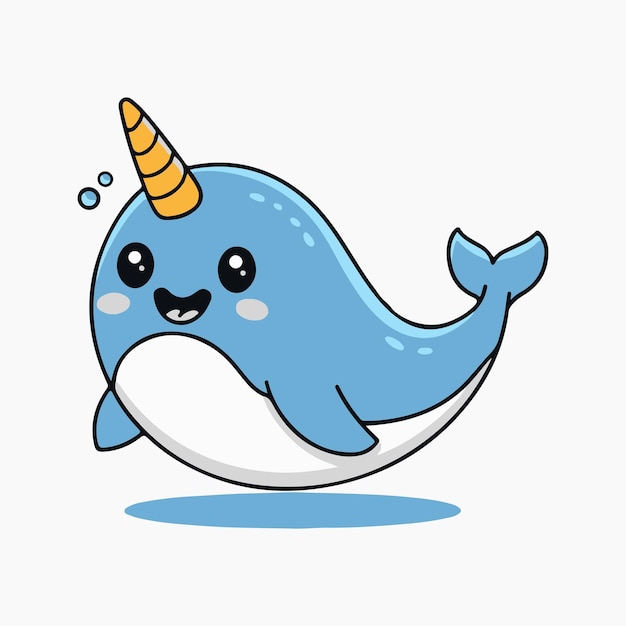 Save the Narwhals typography design illustration cute narwhal