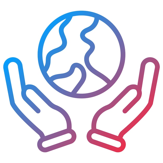 save the planet icon vector image can be used for global warming