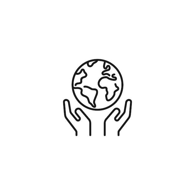 Save the planet vector