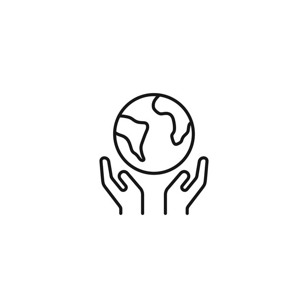 Save the planet vector