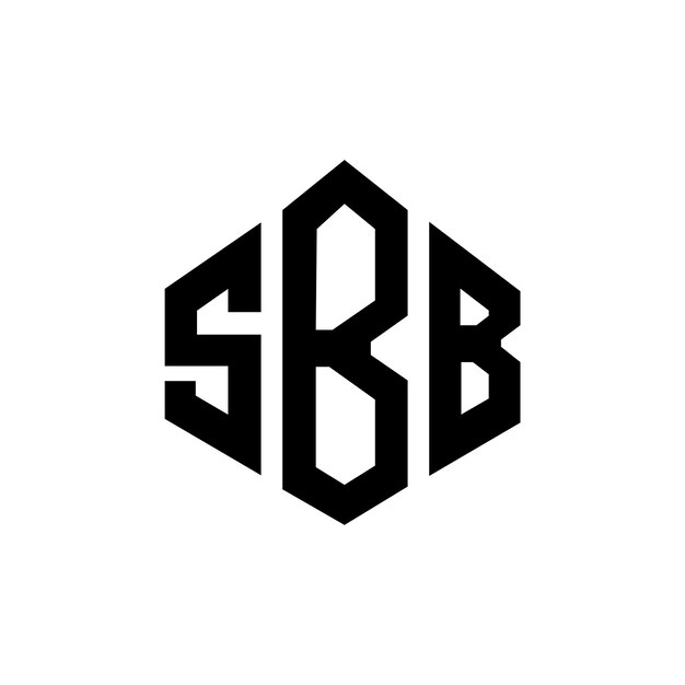 SBB letter logo design with polygon shape SBB polygon and cube shape logo design SBB hexagon vector logo template white and black colors SBB monogram business and real estate logo