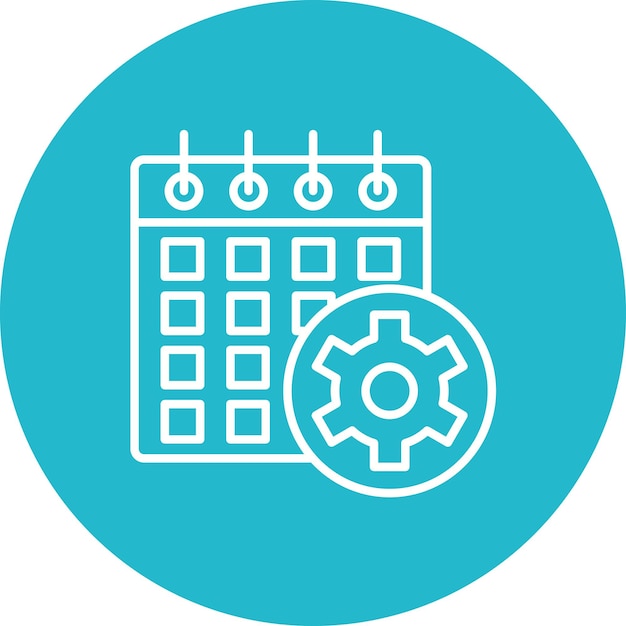 Schedule icon vector image Can be used for Project Management