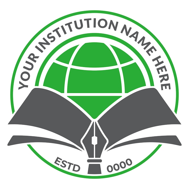 Vector school logo design template and customizable education logo ideas