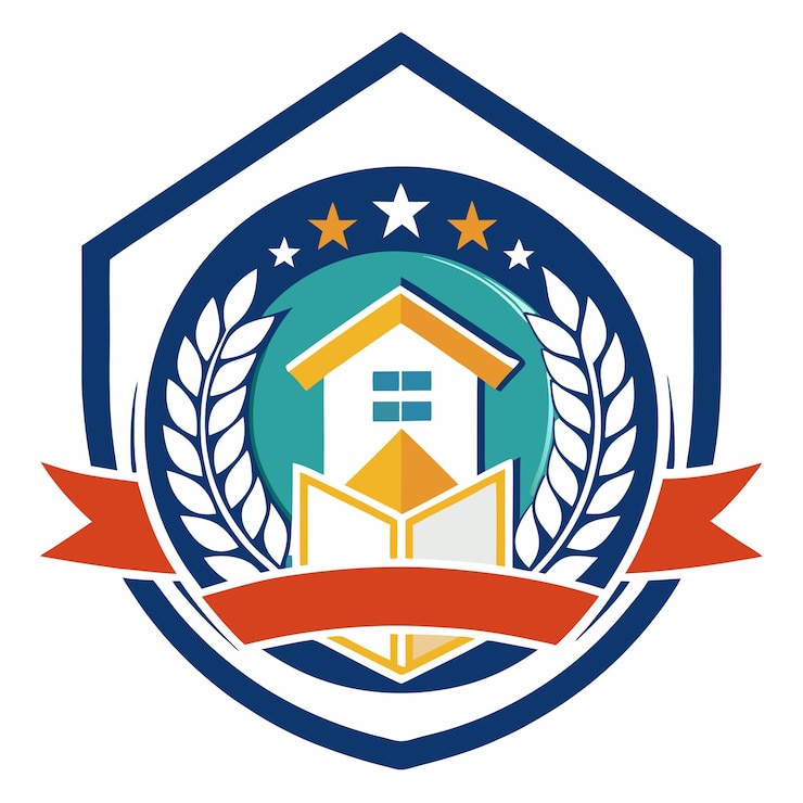 Vector school logo vector design with a white background