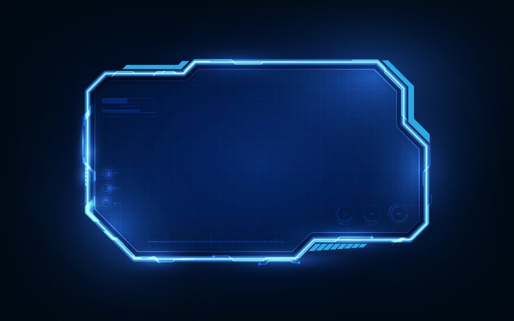 Sci fi frame cyber background