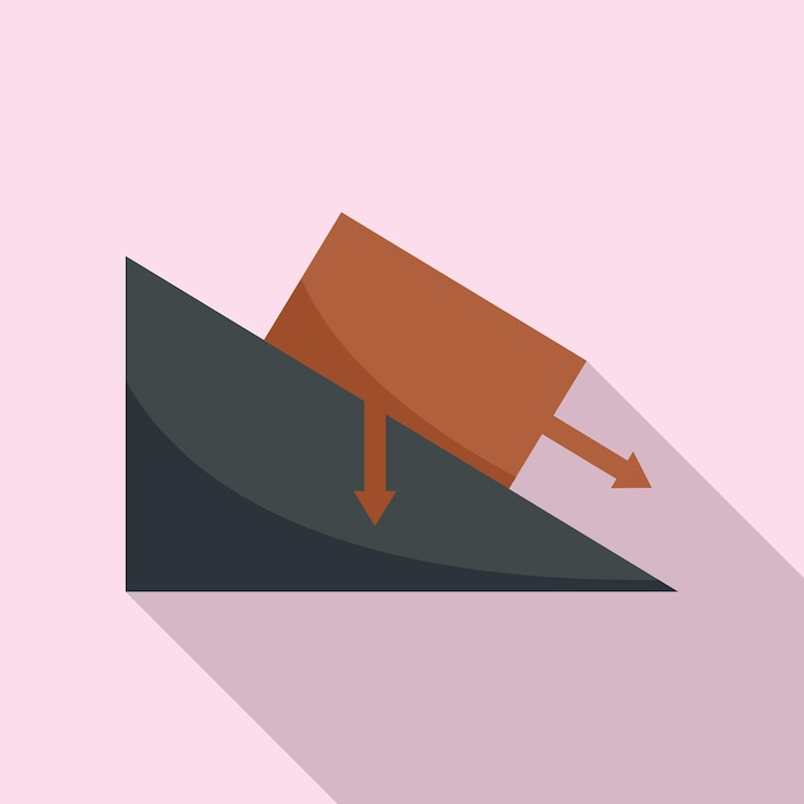 Vector science angle object gravity icon flat illustration of science angle object gravity vector icon for web design