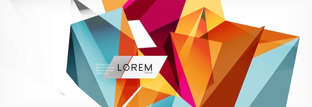 Science background Abstract triangle pattern Vector abstract geometric template