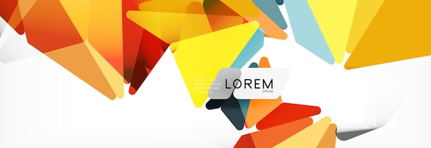 Science background Abstract triangle pattern Vector abstract geometric template
