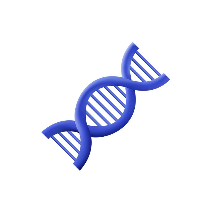 Vector scientific cartoon medical spiral genetic dna 3d illustration rendering 3d icon isolated