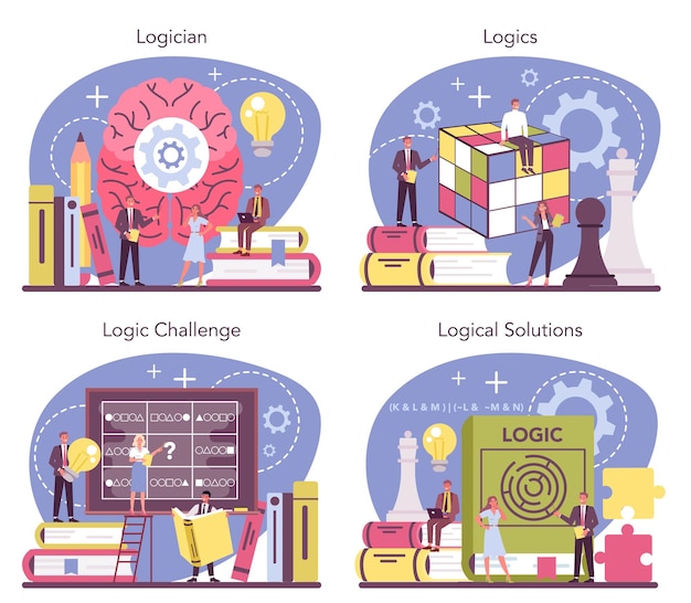 Scientist systematicly studying logical challenges and solutions