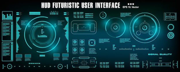 scifi futuristic hud dashboard display virtual reality technology screen target