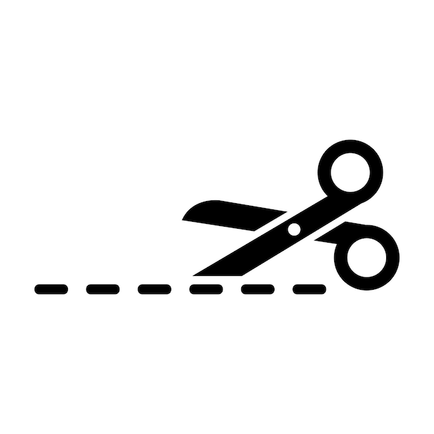 scissor vector icon template