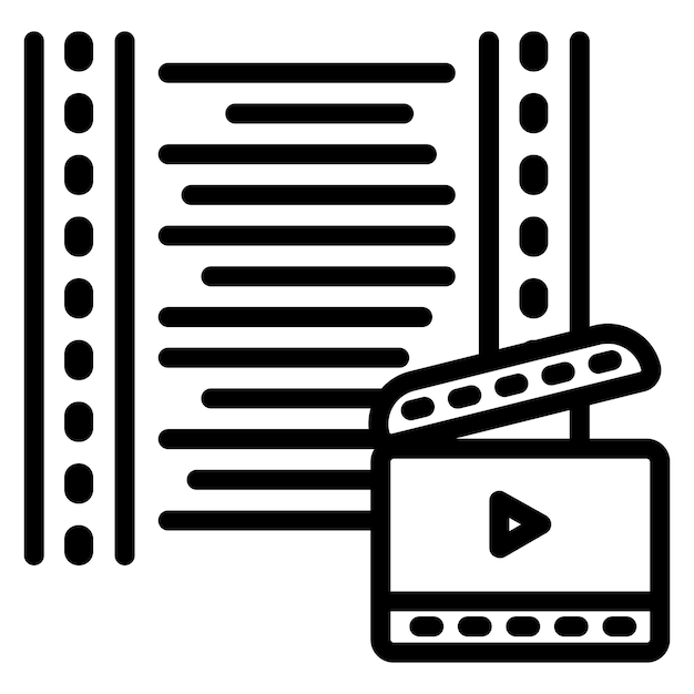 Screenwriting Vector Illustration