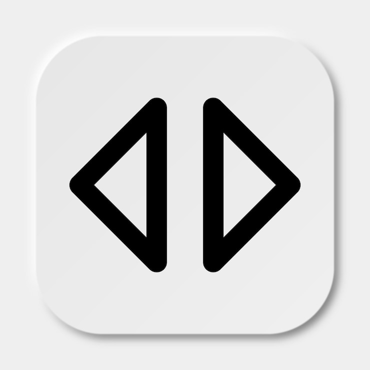Vector scroll caret icon