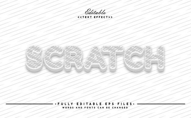 Scrtach handwritten text effect