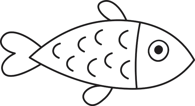 Sea Fish Outline