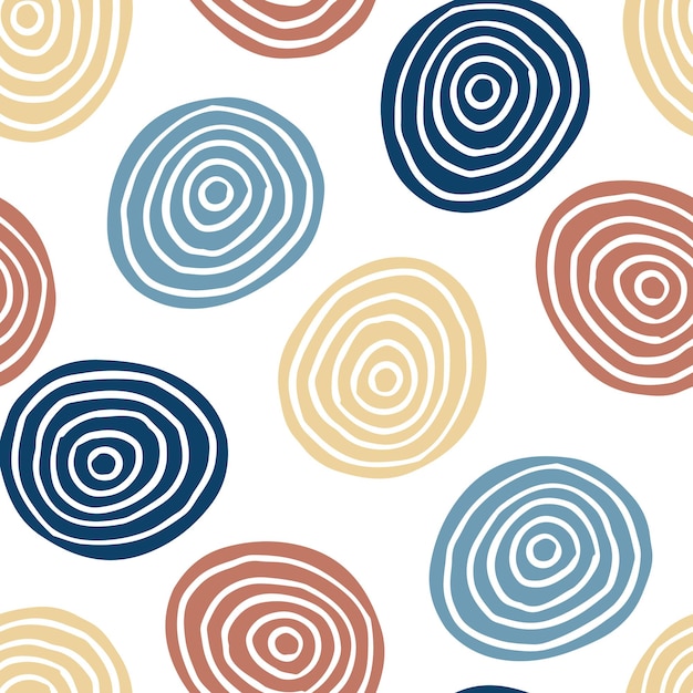 seamless abstract pattern with geometric shapes