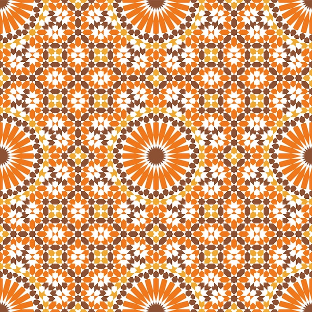 Seamless arabic ornament based on traditional arabic art Geometric mosaic