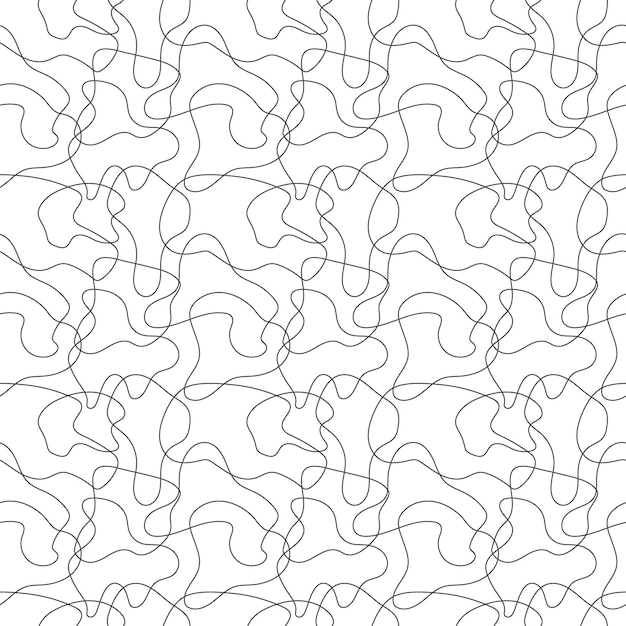 Seamless background of wavy lines A template for textiles wallpapers decorations and creative design