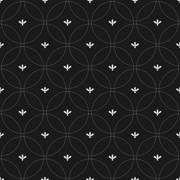 seamless black and white geometric pattern