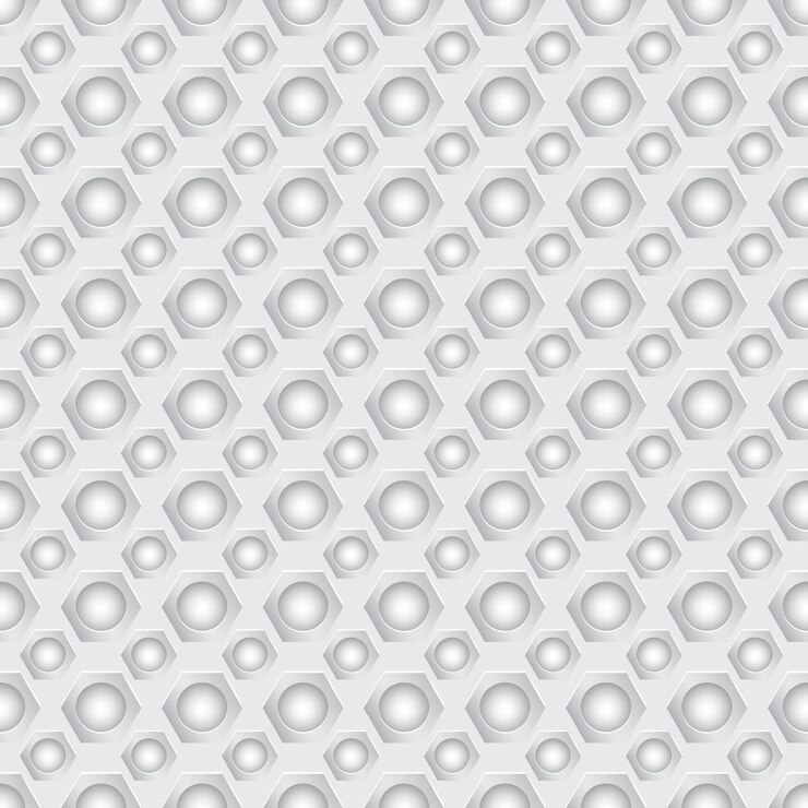 Vector seamless carbon pattern with small round holes in gray colors