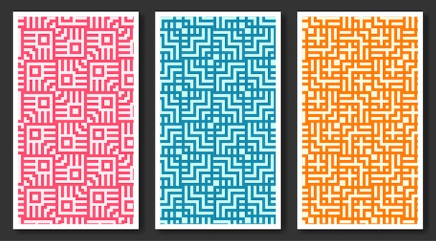 seamless geometric pattern abstract background. maze mosaic pattern.