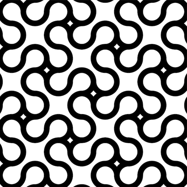 seamless geometric pattern with creative shapes endless background black and white stylish texture