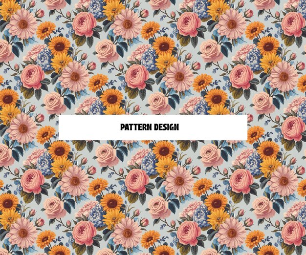 Seamless Geometric Pattern with Vibrant Retro Colors and Bold Shapes