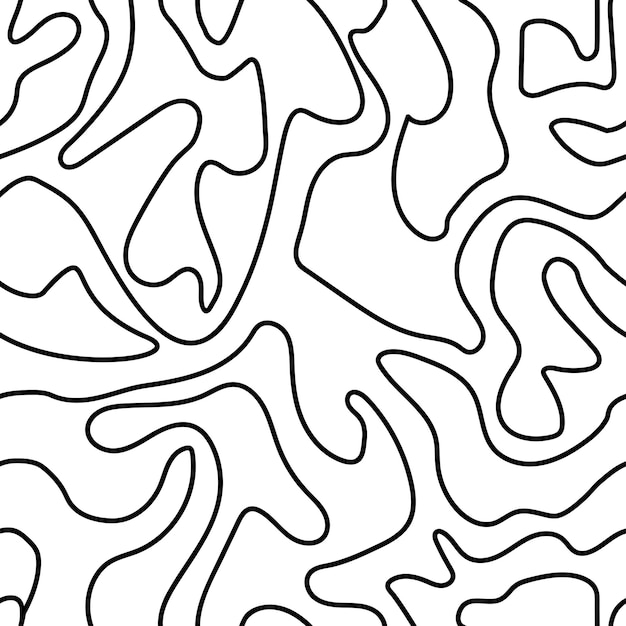 Seamless graphic pattern waves in vintage style