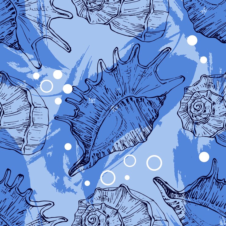 Seamless pattern background shell