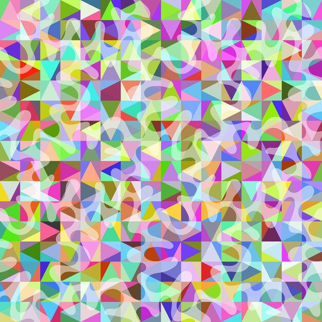 Seamless pattern mosaic structure of triangles
