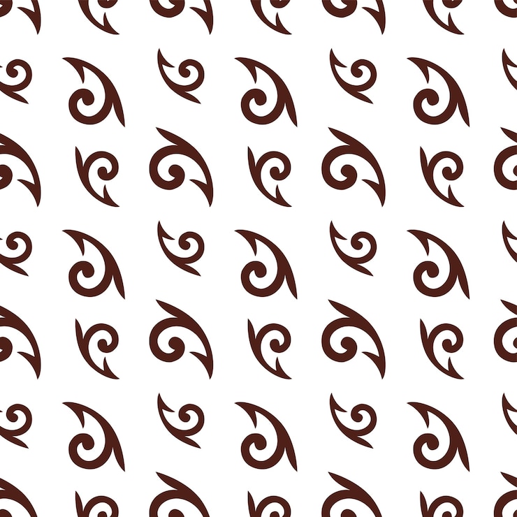 Vector seamless pattern of central asian decorative ethnic ornaments