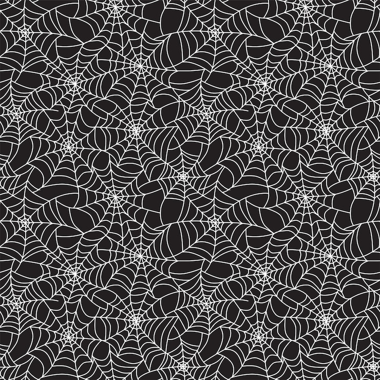 Vector seamless pattern of halloween web background