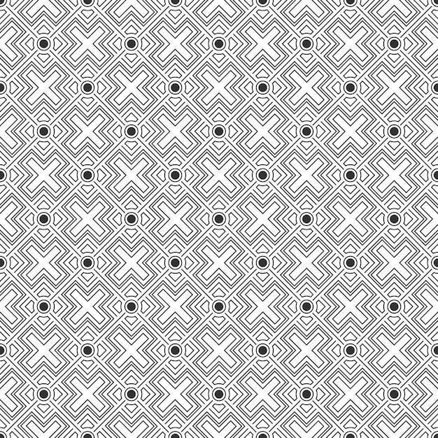 Seamless pattern of lines circles squares and arbitrary shapes for textiles texture creative design and simple backgrounds