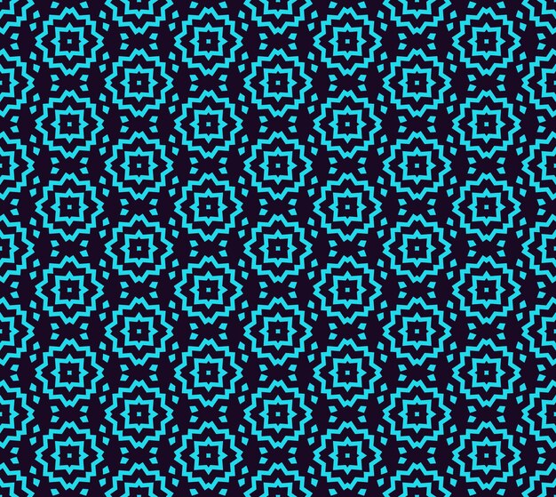 Seamless pattern Ornament of lines and curls Linear abstract background