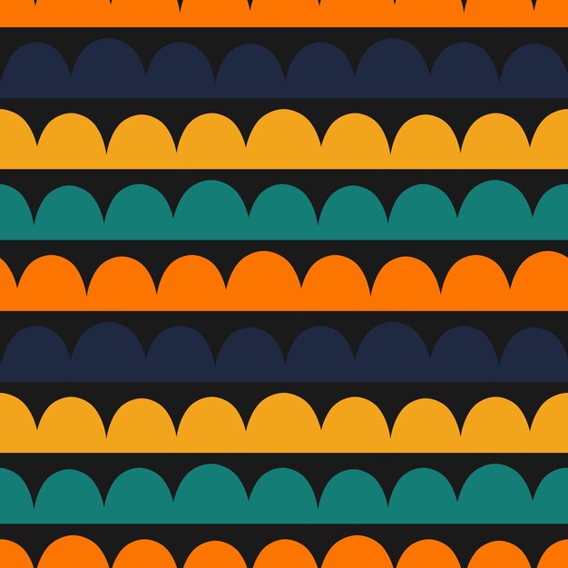 Seamless pattern with colorful abstract shapes