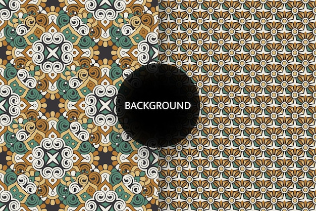 Seamless pattern with ethnic motif