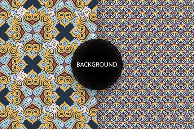 Seamless pattern with ethnic motif