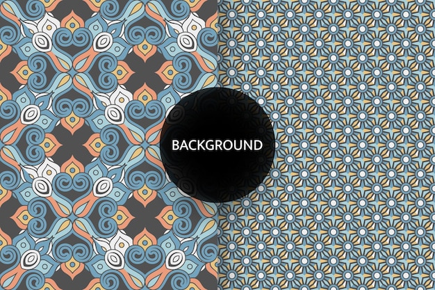 Seamless pattern with ethnic motif