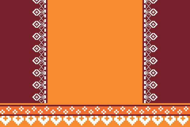 seamless pixel pattern of a cross stitched on the bottom