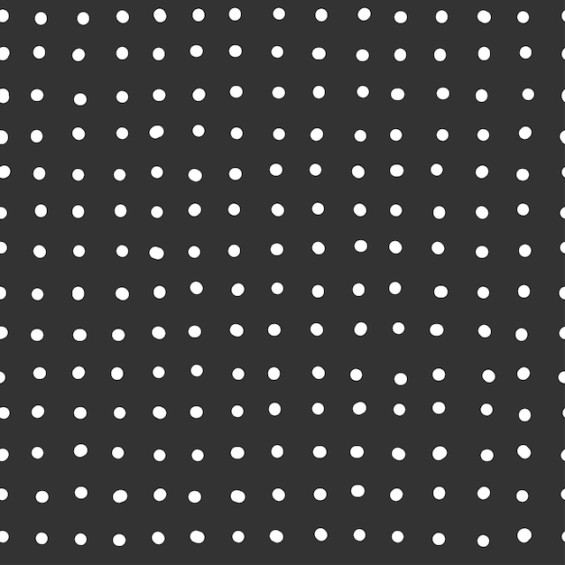 Seamless repeating vector pattern hand drawn dots geometric simple texture polka dots Abstract
