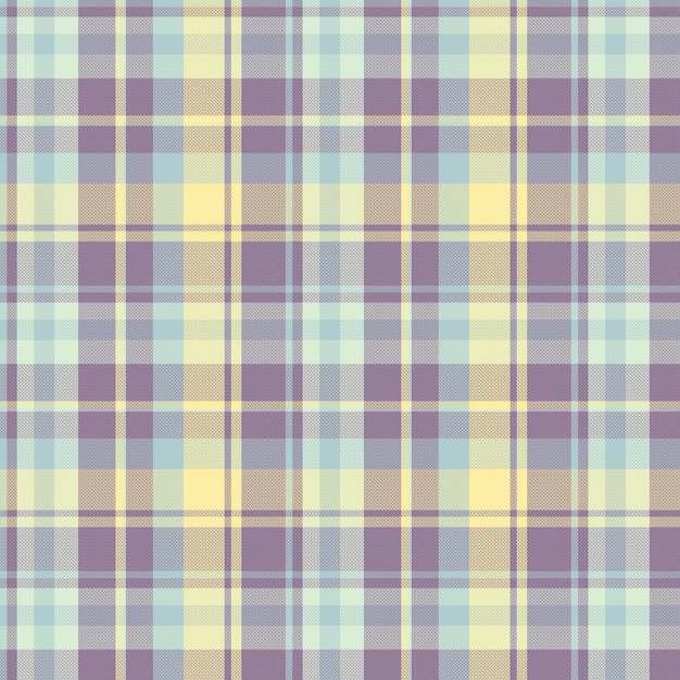 Seamless tartan plaid pattern with texture and pastel color Vector illustration