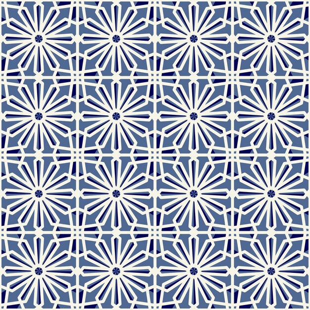 Seamless texture with oriental geometric ornament Vector pattern